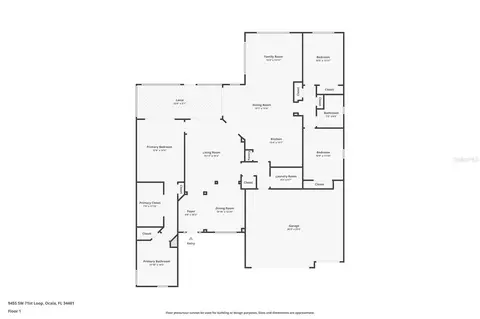 Floorplan - 9455 SW 71st Loop, Ocala, FL 34481 photo 1 of 1