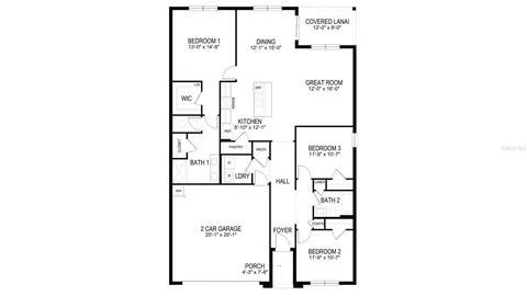 Floorplan - 4597 SW 88th Pl, Ocala, FL 34476 photo 1 of 1