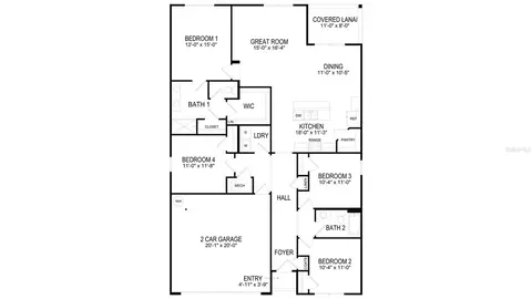 Floorplan - 5359 SW 52nd Ct, Gainesville, FL 32608 photo 1 of 1