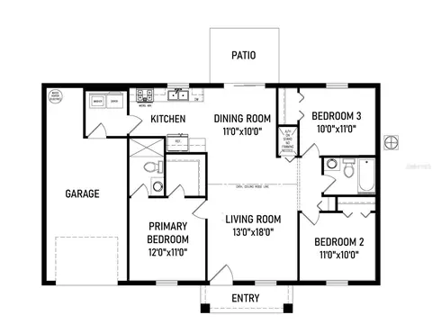 Floorplan - 15664 SW 28th Ln, Ocala, FL 34481 photo 1 of 1