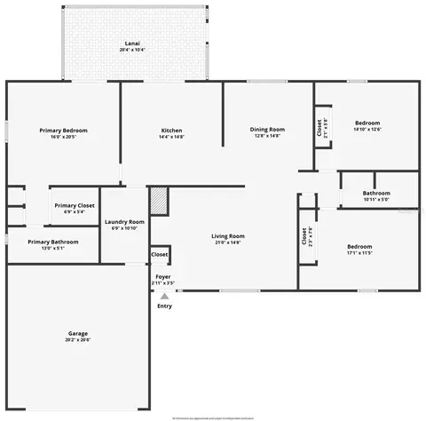 Floorplan - 707 NE 46th Ct, Ocala, FL 34470 photo 1 of 1