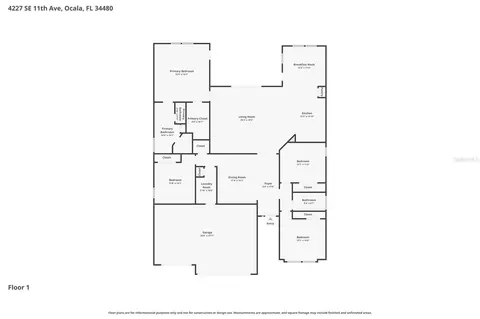 Floorplan - 4227 SE 11th Ave, Ocala, FL 34480 photo 1 of 1