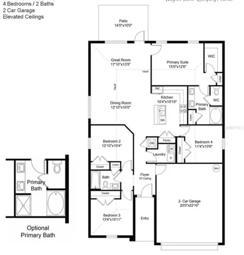Floorplan - 2206 NW 23rd Loop, Ocala, FL 34475 photo 1 of 1