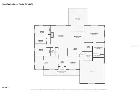 Floorplan - 5045 SW 2nd Ave, Ocala, FL 34471 photo 1 of 1