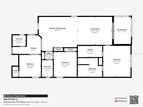 Floorplan - 9886 SW 99th Loop, Ocala, FL 34481 photo 2 of 6