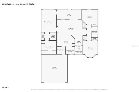 Floorplan - 8034 SW 81st Loop, Ocala, FL 34476 photo 1 of 1