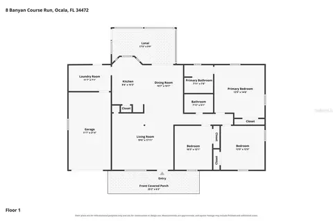 Floorplan - 8 Banyan Course Run, Ocala, FL 34472 photo 1 of 1