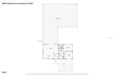 Floorplan - 2489 N Lakefront Dr, Hernando, FL 34442 photo 2 of 3