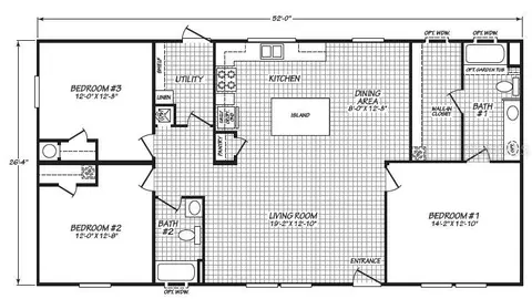 Floorplan - 1913 Woodcrest Dr, Ormond Beach, FL 32174 photo 1 of 1