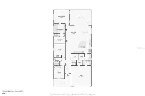 Floorplan - 5027 Dancy Ln, Saint Cloud, FL 34772 photo 1 of 1