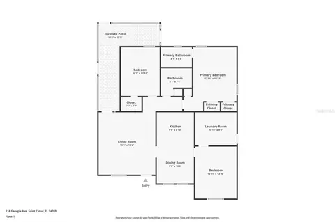 Floorplan - 118 Georgia Ave, Saint Cloud, FL 34769 photo 1 of 1