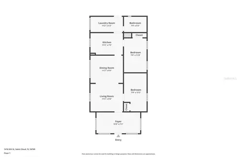Floorplan - 1416 6th St, Saint Cloud, FL 34769 photo 1 of 1