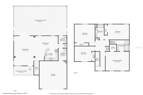 Floorplan - 126 Summer Place Loop, Clermont, FL 34714 photo 2 of 2