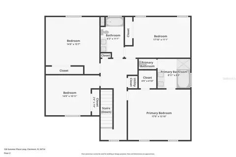 Floorplan - 126 Summer Place Loop, Clermont, FL 34714 photo 1 of 2