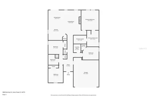 Floorplan - 3969 Eternity Cir, Saint Cloud, FL 34772 photo 1 of 1
