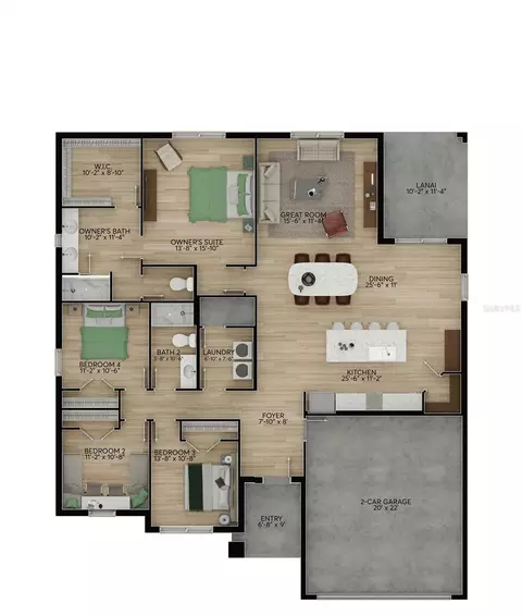 Floorplan - 2145 River Hawk Loop, Winter Haven, FL 33880 photo 1 of 1