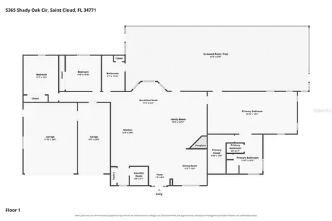 Floorplan - 5365 Shady Oak Cir, Saint Cloud, FL 34771 photo 1 of 1
