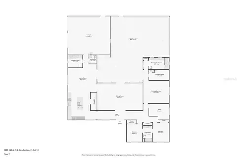 Floorplan - 1803 143rd Ct E, Bradenton, FL 34212 photo 1 of 1