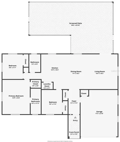 Floorplan - 635 Jamaica Cir E, Apollo Beach, FL 33572 photo 1 of 1