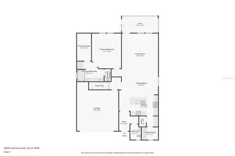 Floorplan - 24928 Lambrusco Loop, Lutz, FL 33559 photo 1 of 3