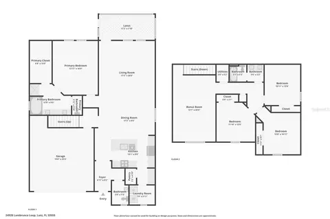 Floorplan - 24928 Lambrusco Loop, Lutz, FL 33559 photo 3 of 3