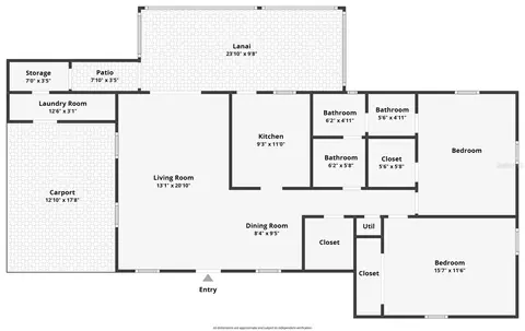 Floorplan - 6237 Dalton St, Spring Hill, FL 34606 photo 1 of 1