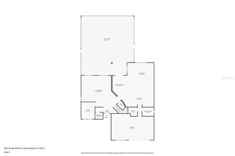 Floorplan - 5457 Sandy Shell Dr, Apollo Beach, FL 33572 photo 1 of 3