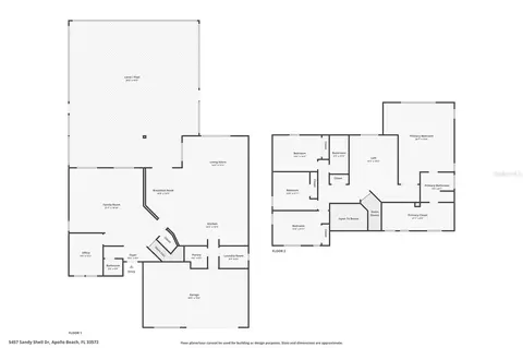 Floorplan - 5457 Sandy Shell Dr, Apollo Beach, FL 33572 photo 3 of 3