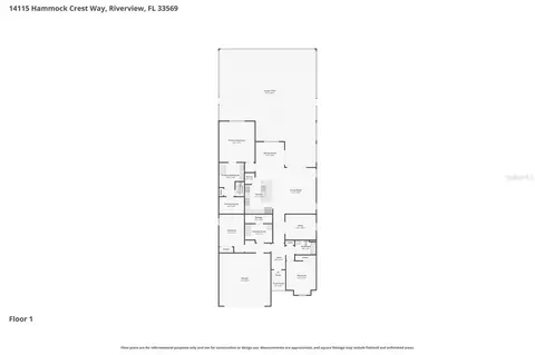 Floorplan - 14115 Hammock Crest Way, Riverview, FL 33569 photo 1 of 1