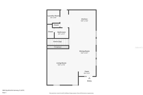 Floorplan - 3565 Clay Brick Rd, Harmony, FL 34773 photo 2 of 3