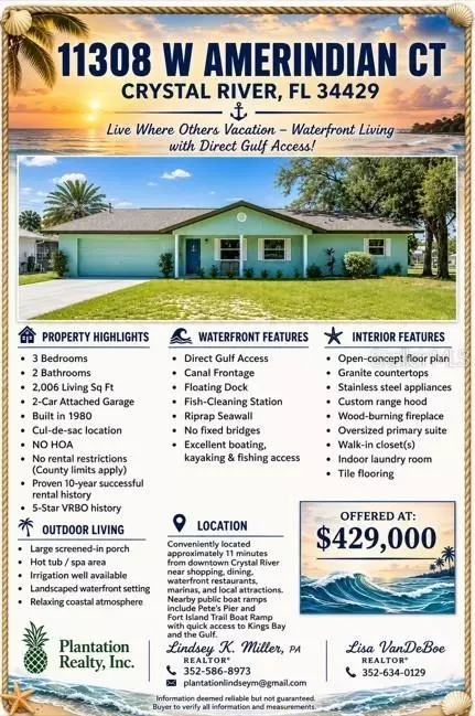 11308 W Amerindian Ct, Crystal River, FL 34429