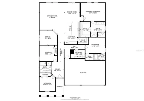 Floorplan - 197 Rain Berry Ave, Ruskin, FL 33570 photo 1 of 1