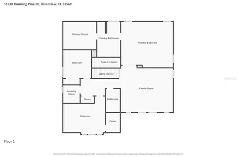 Floorplan - 11238 Running Pine Dr, Riverview, FL 33569 photo 2 of 2