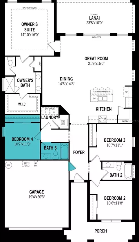 Floorplan - 9243 Aurelia Ave, Parrish, FL 34219 photo 1 of 1