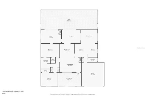 Floorplan - 1102 Springtime Dr, Holiday, FL 34691 photo 1 of 1