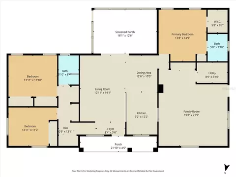 Floorplan - 700 E Stratford Rd, Lecanto, FL 34461 photo 1 of 1