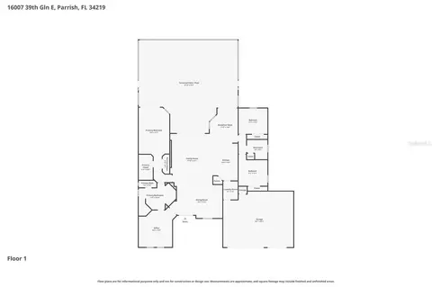 Floorplan - 16007 39th Gln E, Parrish, FL 34219 photo 1 of 1