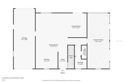 Floorplan - 3173 Gulfview Dr, Hernando Beach, FL 34607 photo 1 of 3