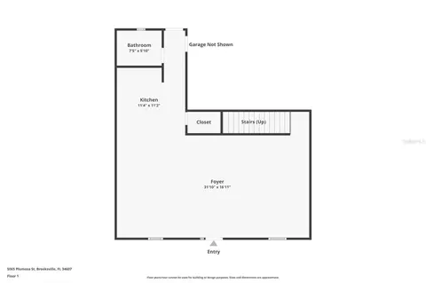 Floorplan - 5065 Plumosa St, Spring Hill, FL 34607 photo 2 of 2