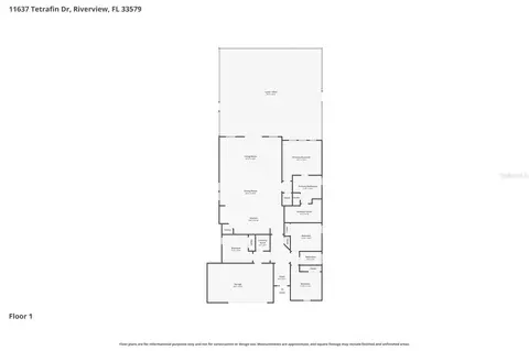 Floorplan - 11637 Tetrafin Dr, Riverview, FL 33579 photo 1 of 1