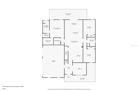 Floorplan - 13101 Done Groven Dr, Dover, FL 33527 photo 1 of 2