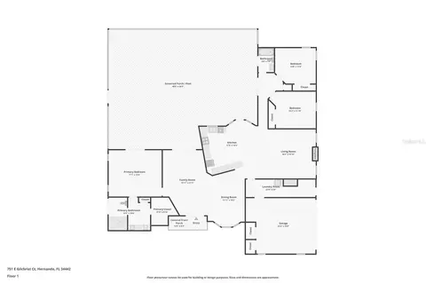 Floorplan - 751 E Gilchrist Ct, Hernando, FL 34442 photo 1 of 1
