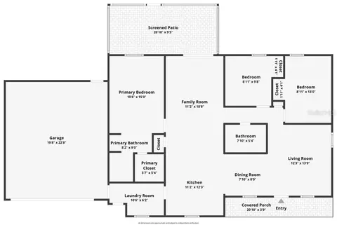 Floorplan - 2340 Merrily Cir S, Seffner, FL 33584 photo 1 of 1