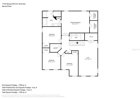 Floorplan - 11140 Spring Point Cir, Riverview, FL 33579 photo 2 of 2