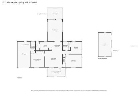 Floorplan - 3377 Memory Ln, Spring Hill, FL 34606 photo 1 of 1