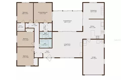 Floorplan - 2059 Waterfall Dr, Spring Hill, FL 34608 photo 1 of 1