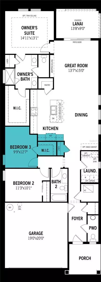 Floorplan - 13231 Oxeye Ln, Parrish, FL 34219 photo 1 of 1