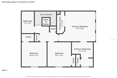Floorplan - 6754 Eagle Feather Dr, Riverview, FL 33578 photo 1 of 3