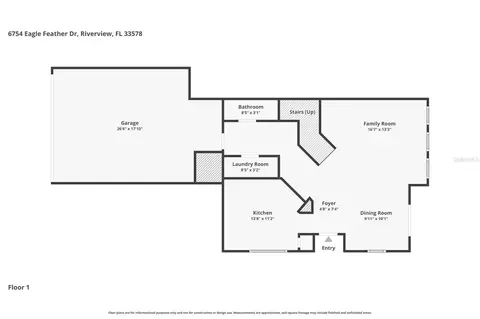 Floorplan - 6754 Eagle Feather Dr, Riverview, FL 33578 photo 2 of 3