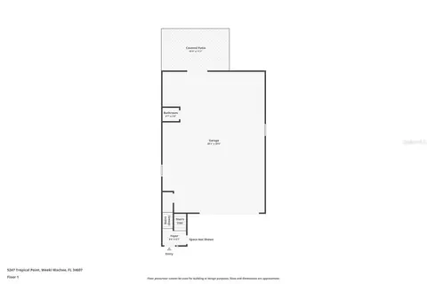 Floorplan - 5247 Tropical Pt, Weeki Wachee, FL 34607 photo 2 of 4